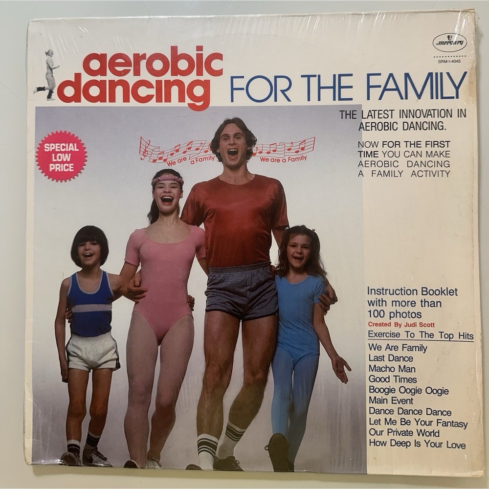 Aerobic Dancing For The Family Vinyl LP Judi Scott 1982 Mercury SRM-1-4045 VG